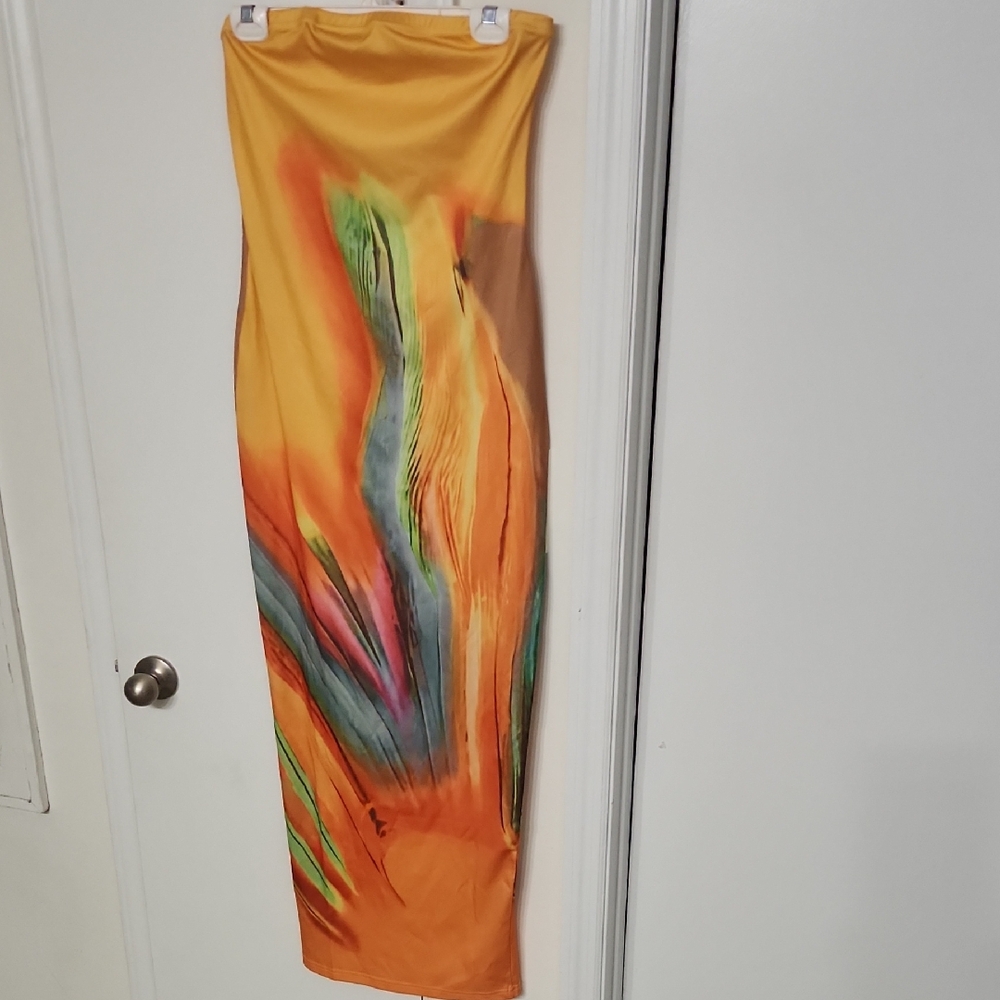 Vibrant Multicolor Maxi Dress